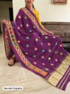 Tew Silk With Embroidery And Foil Mirror Work Navratri Dupatta